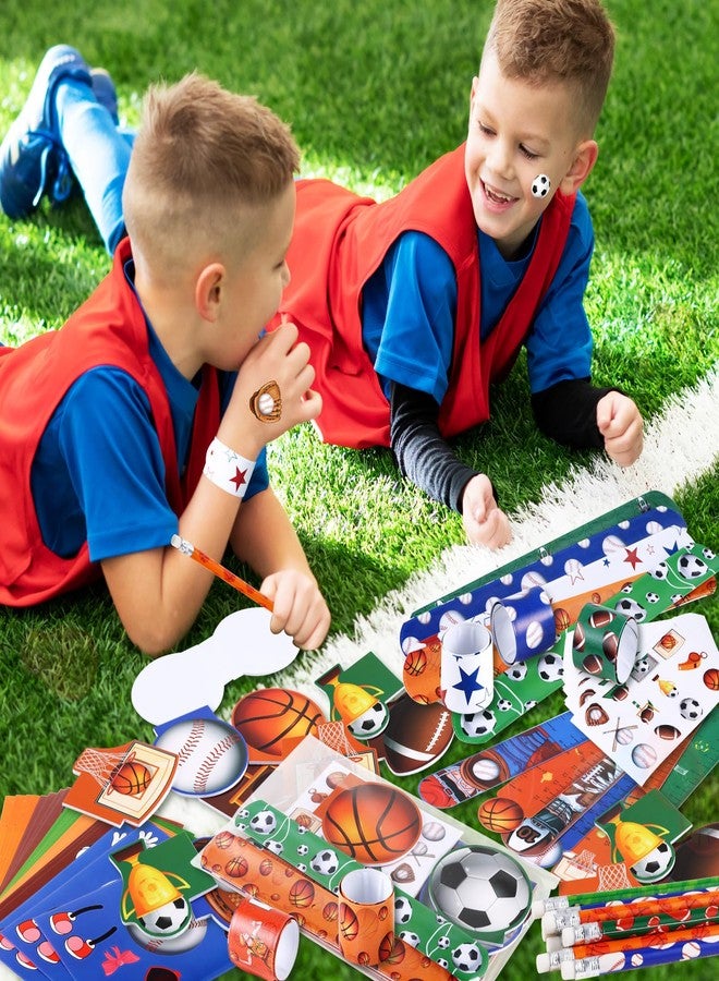 BenLouis 240Pcs Sports Party Favors Football Basketball Soccer Baseball Pencils Stickers School Stationery Bulk for Kids Sports Party Team Gift Fillers School Classroom games Rewards Supplies - Image 4
